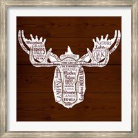 Framed Moose Of Nature