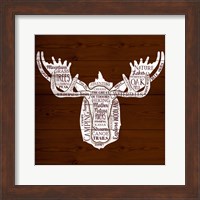 Framed Moose Of Nature