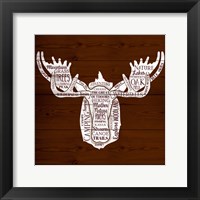 Framed Moose Of Nature