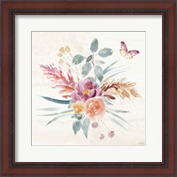 Framed 'Boho Garden III' border=