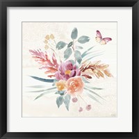 Framed 'Boho Garden III' border=