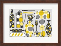 Framed Modern Kitchen V Yellow