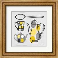 Framed Modern Kitchen Square IV Yellow