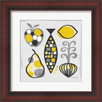 Framed Modern Kitchen Square III Yellow