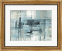 Framed Liquid Structure Tranquil Aqua Crop