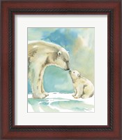 Framed Polar Bear Love