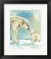 Framed Polar Bear Love