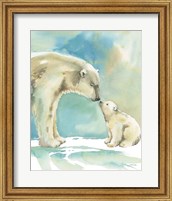 Framed Polar Bear Love