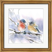 Framed Bluebird Pair