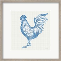 Framed 'Cottage Rooster IV' border=