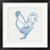 Framed 'Cottage Rooster II' border=