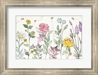 Framed Honeybee Blossoms I