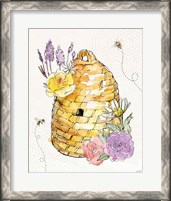 Framed Honeybee Blossoms VII