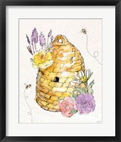 Honeybee Blossoms VII Framed Print