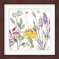 Framed Honeybee Blossoms II