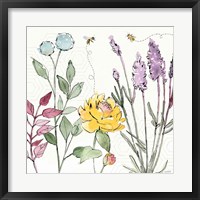 Honeybee Blossoms II Framed Print