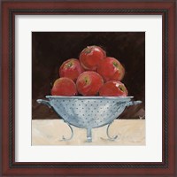 Framed Apples on Brown