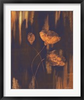 Framed Abstract Copper Floral