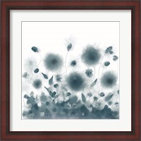 Framed Soft Blue Botanical Spread