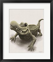 Gabe the Gator Framed Print