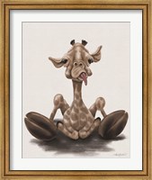 Framed Jeffrey the Giraffe