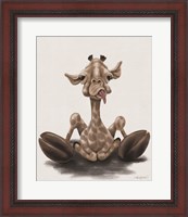 Framed Jeffrey the Giraffe