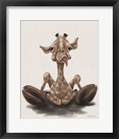 Jeffrey the Giraffe Framed Print