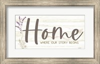 Framed Home - Where Our Story Begins
