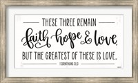 Framed Faith, Hope & Love
