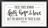 Framed Faith, Hope & Love