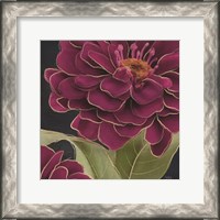 Framed Burgundy Floral 1