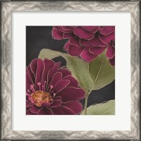 Framed Burgundy Floral 2