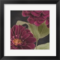 Framed Burgundy Floral 2