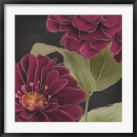 Framed Burgundy Floral 2