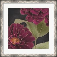 Framed Burgundy Floral 2