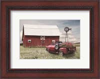 Framed Little Red Barn