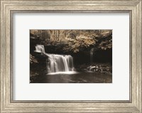 Framed Golden Waterfall I