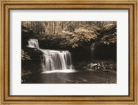 Framed Golden Waterfall I