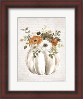 Framed Pumpkin Floral