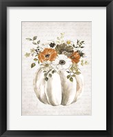 Framed Pumpkin Floral
