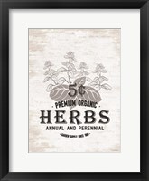 Herbs Framed Print