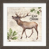 Framed Deer Crossing