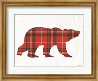 Framed Plaid Bear