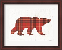 Framed Plaid Bear