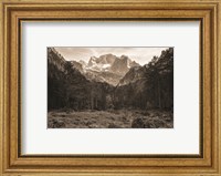 Framed Mountains in the Middle