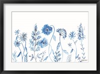 Framed Wildflowers in Blue
