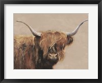 Framed Highland Cow