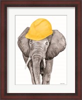 Framed Construction Elephant