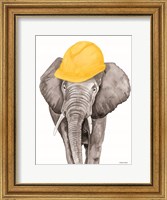 Framed Construction Elephant