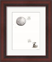 Framed Wolf and the Moon
